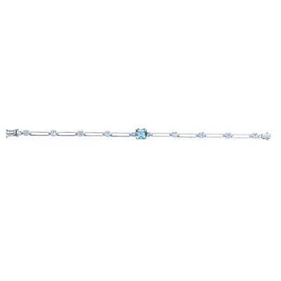 Aqua Blue Spinel Bracelet