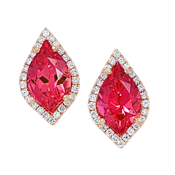 Padparadscha Earrings - Chatham Inc.