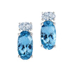 Aqua Blue Spinel Earrings