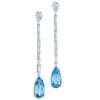 Aqua Blue Spinel Earrings