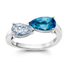 Aqua Blue Spinel Ring