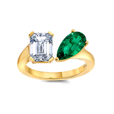 Emerald & Diamond Ring