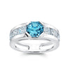 Aqua Blue Spinel Ring